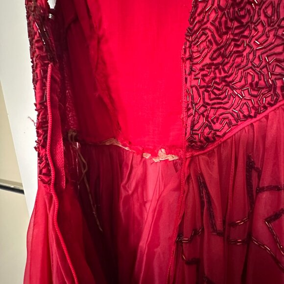 50’s Vintage Beaded Dress Size 0 - Picture 11 of 11